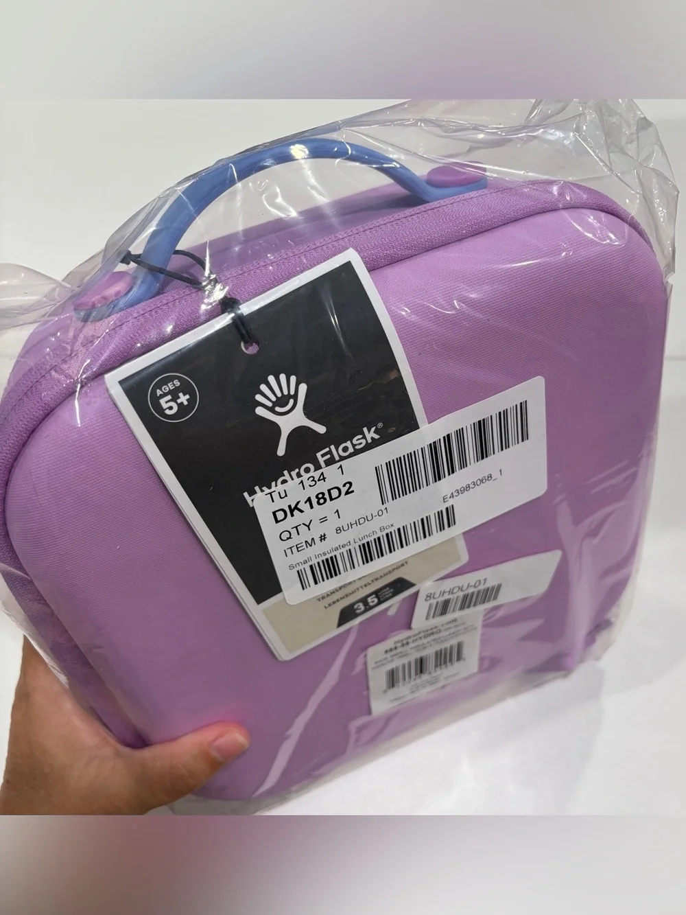 Hydro Flask Kids Small Insulated Lunch Box Purple Pink NWT Fabric Double-Wall